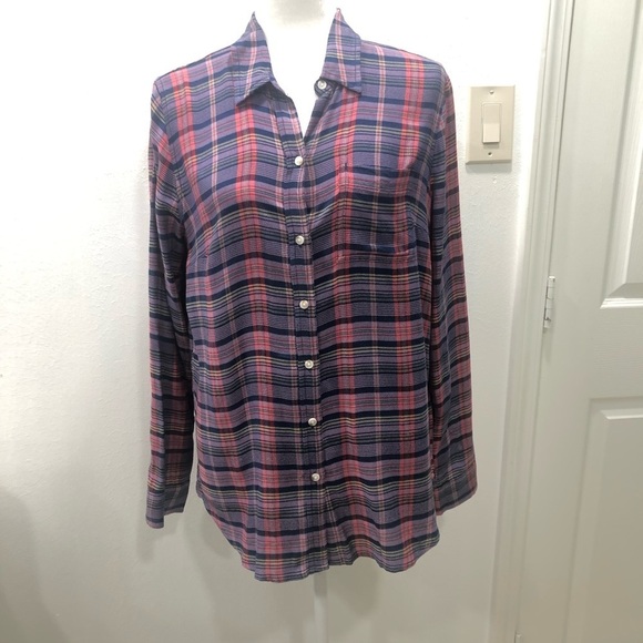 Lucky Brand Tops - Lucky Brand plaid woman blouse size Medium
